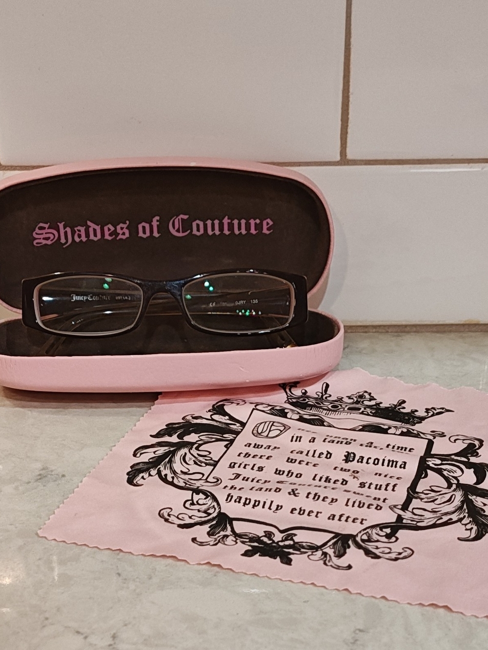 Used JUICY COUTURE  Eyeglasses Frame Brown